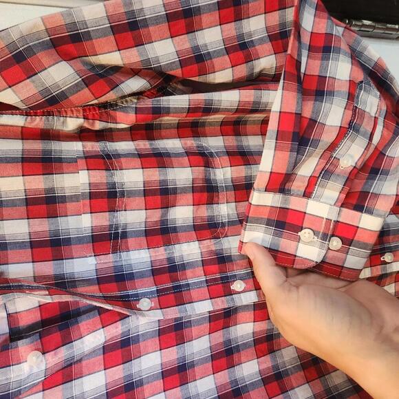 Wrangler Riata Women's XXL Red Plaid Button-Up Shirt - Picture 7 of 7